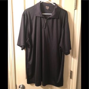 R&R Casuals Black Short Sleeve Polo Shirt Sz XXL